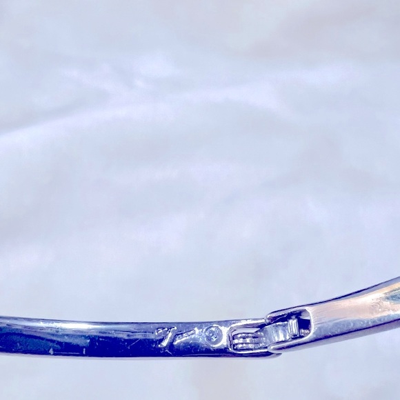 You're Invited Silver Tone Crystal Accent Bangle Bracelet NWOT - Picture 2 of 4